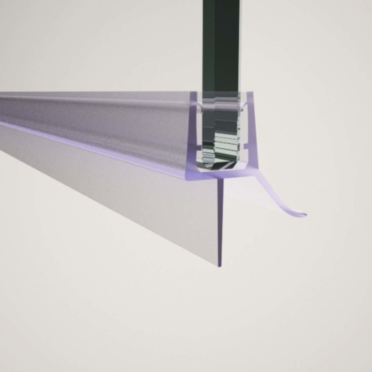Wannen-/ Schleiflippendichtung für 8mm Glas 200cm...