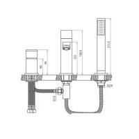 Anemon Wannen-Armatur  bcz_013m
