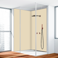Duschrückwand Aluverbund Elfenbein 1015 140x240cm