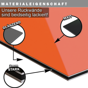 Duschrückwand Aluverbund Anthrazit 7016 130x200cm