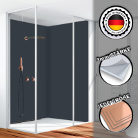 Duschrückwand Aluverbund Anthrazit 7016 130x240cm