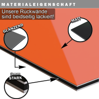 Duschrückwand Aluverbund Kastanienbraun 8015