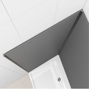 Duschrückwand Aluverbund Silber Gebürstet 001 140x240cm