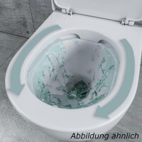 Stand-WC-Kombination randlos KB6093B Links am Spülkasten