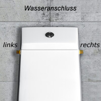 Stand-WC-Kombination randlos KB6093B Links am Spülkasten