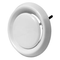 Tellerventil Ab- und Zuluft Kuststoff m. Klammern 100mm