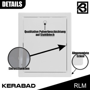 Revisionsklappe aus Stahlblech HxB:250x200mm