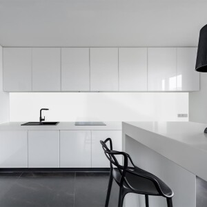 Küchenrückwand aus Aluverbund 3mm  - weiss