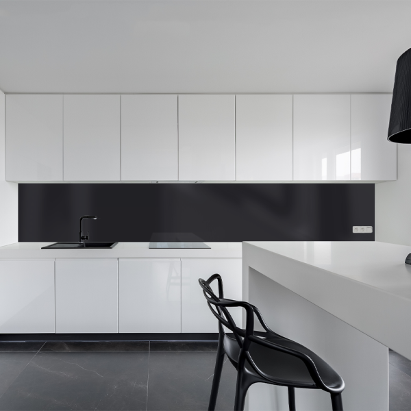 Küchenrückwand aus Aluverbund 3mm  - Schwarz 9005