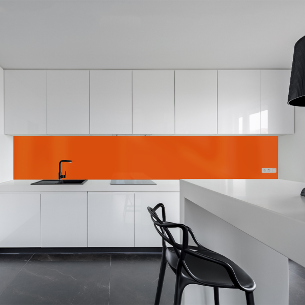 Küchenrückwand aus Aluverbund 3mm  - Orange 2009