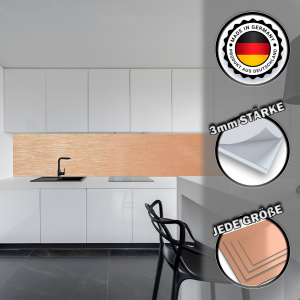 Küchenrückwand aus Aluverbund 3mm  - Kupfer-Gebürstet 008