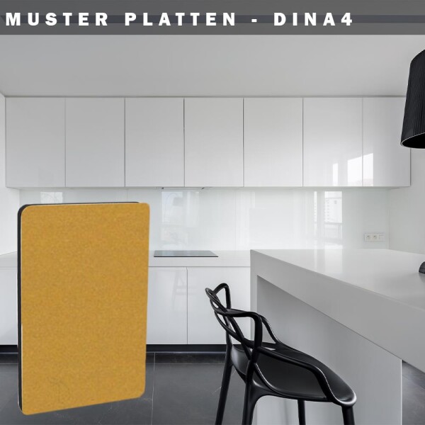Muster Aluverbund-Rückwände Gold Metallic 799