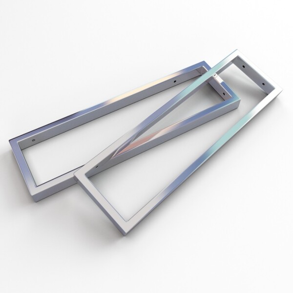 2x  Konsolenträger Hochglanz 500mm