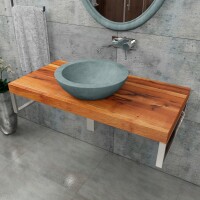 2x  Konsolenträger Gebürstet 450mm