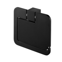 Toilettenpapierhalter mit Deckel Futura schwarz