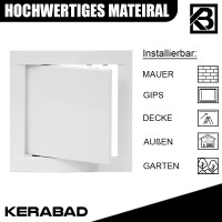 Revisionsklappe aus Stahlblech mit Druckverschluss HxB:300x300mm