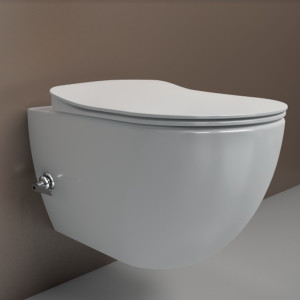CREAVIT Hänge Dusch WC Randlos Oval FE322-34