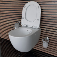 CREAVIT Hänge Dusch WC Randlos Oval FE322-34