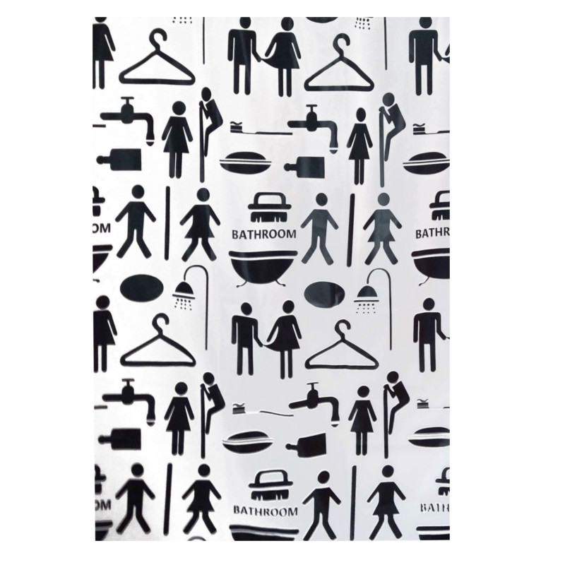 Duschvorhang 180x200cm PEVA 06847