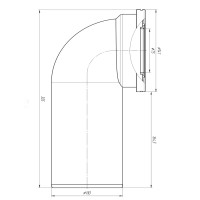 WC-Anschlussbogen 90° W9220