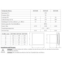 Badlüfter Modern Ø125mm anthrazit