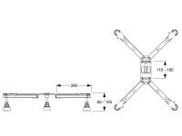 Duschwannenfuß BW-5 SF
