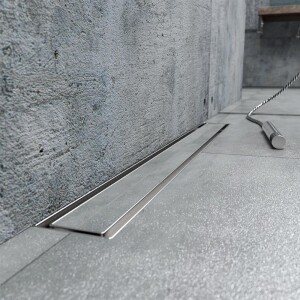 Edelstahl Duschrinne Wandmontage Befliesbar