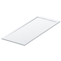 Mineralguss-Duschwanne Schieferoptik weiß 140x70cm