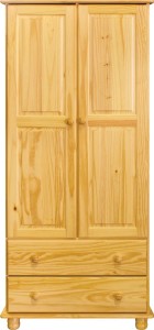 Kleiderschrank - Kiefer-Holz - 82x52x177cm