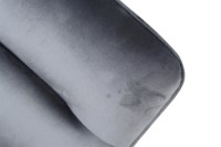 Armlehnstuhl - 2er-Set - Samt - Metall Schwarz - Grau
