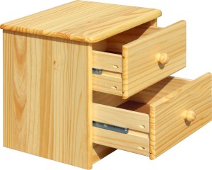 Kommode aus Kiefernholz - Natur - 43x35x42cm