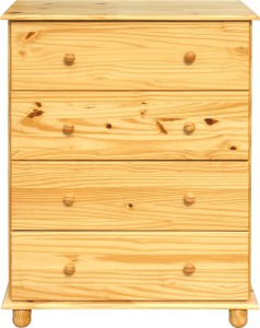 Kommode aus Kiefernholz - Natur - 80x43x102cm
