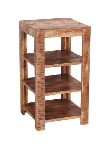 Regal mit 3 Böden - Mango-Holz - 44x44x80cm