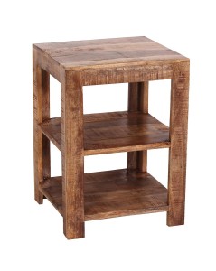 Regal mit 2 Böden - Mango-Holz - 44x44x60cm