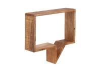 Wandregal 2er-Set - Mango-Holz - 40x13x39cm