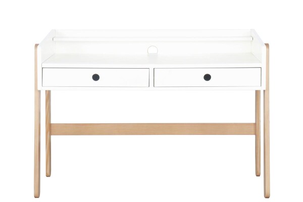 Kinderschreibtisch Höhenverstellbar - Weiß - 108x55x69cm