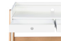 Kinderschreibtisch Höhenverstellbar - Weiß - 108x55x69cm