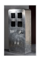 Vitrine aus Aluminium - Silber - 90x40x187cm - AIRMAN