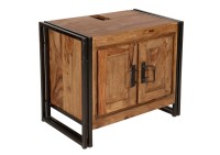 Unterschrank - Natur-Anthikschwarz - 67x62x47cm - PANAMA
