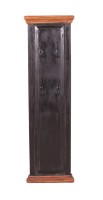 Wandgarderobe aus Mangoholz - 4 Doppel-Haken -  35x8x110cm