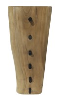 Wandgarderobe aus Baumkante - 6 Haken - 60x5.6x24cm