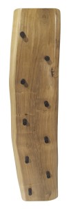 Wandgarderobe aus Baumkante - 9 Haken - 99x5.6x22.5cm