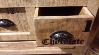 Wein-Kommode aus Mangoholz - Natur Antik -  55x35x85cm