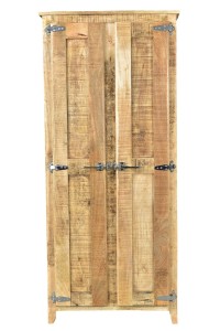 Schrank - Mangoholz - Natur -  80x40x180cm