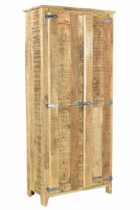 Schrank - Mangoholz - Natur -  80x40x180cm