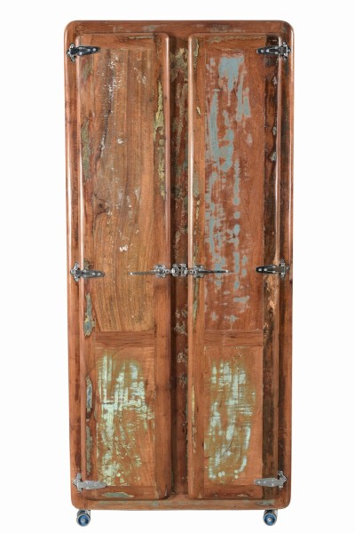 Kleiderschrank - Altholz - Bunt - 80x40x180cm - FRIDGE