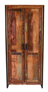 Schrank - Recyceltem Altholz - 180x45x80cm - Bali