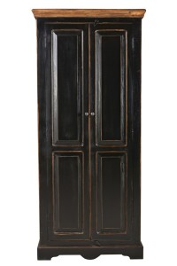 Schrank Mango - Schwarz -  80x45x180cm - CORSICA