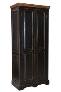 Schrank Mango - Schwarz -  80x45x180cm - CORSICA