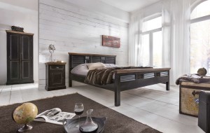 Schrank Mango - Schwarz -  80x45x180cm - CORSICA